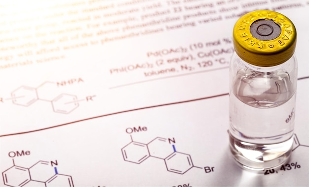 Formule de molécule de médecine et de biochimie