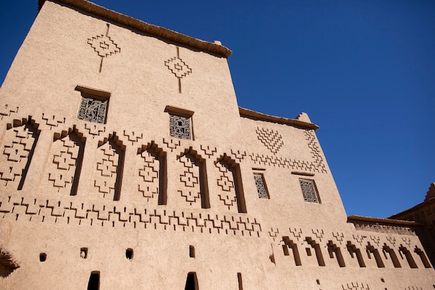 Forteresse traditionnelle de la casbah près de Ouarzazate Maroc