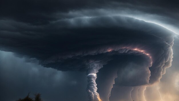 la foudre dans la tempête