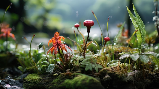 fougères naturelles, fond d'écran HD 8K, image photographique