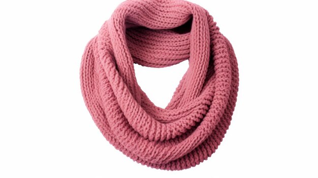 Un foulard chic sur fond blanc