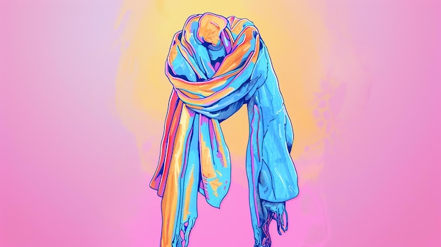 Un foulard est un morceau de tissu qui est porté autour du cou, de la tête ou des épaules.