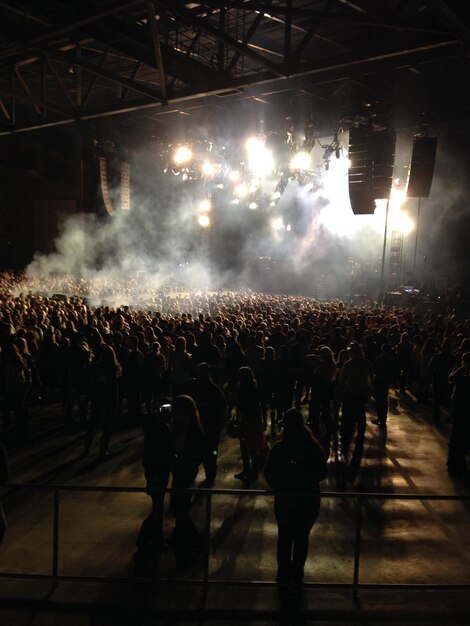 La foule à un concert de musique