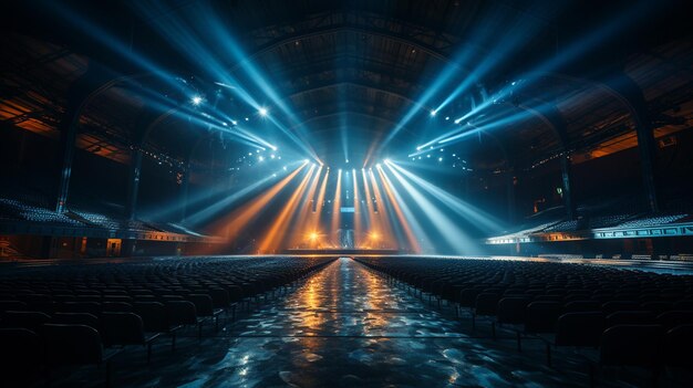 la foule de gens dans la salle de nuit