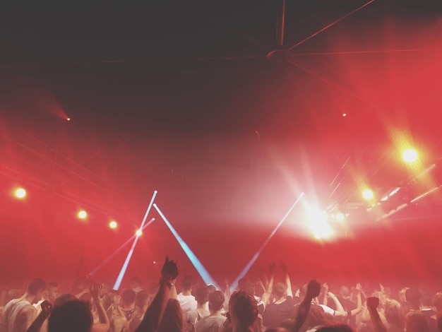 Une foule qui profite d'un concert
