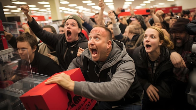 Photo les foules qui font leurs courses le vendredi noir