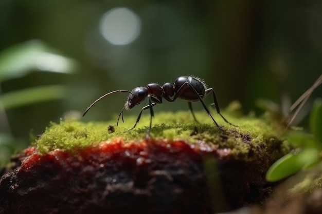 Fourmi forêt insecte macro Générer Ai