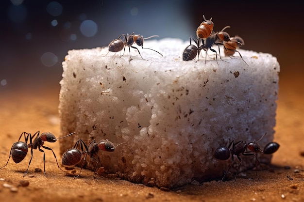 Fourmis au sucre