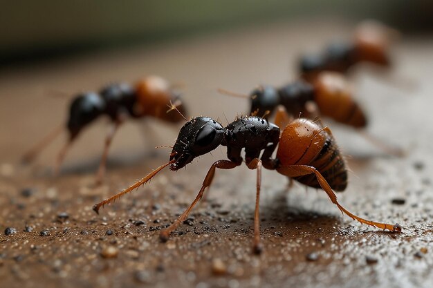 Des fourmis déterminées transportent des ingrédients de cuisine