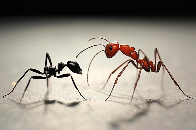 Les fourmis interagissant avec des objets humains comme un jouet ou un outil