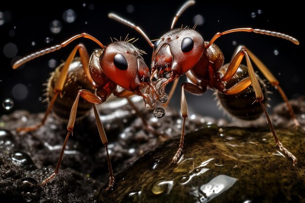 Les fourmis s'accouplent