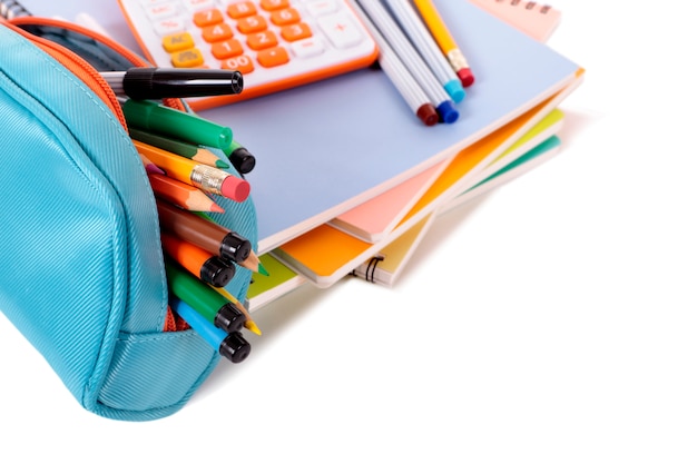 Fournitures scolaires avec calculatrice