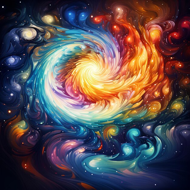 Les fractales cosmiques aux couleurs vives