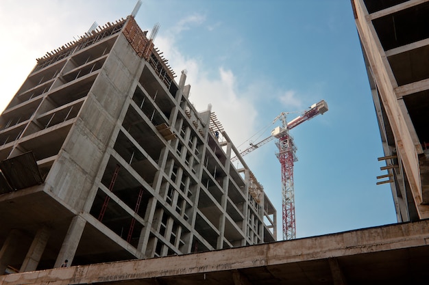 Fragment de développement du bâtiment de construction