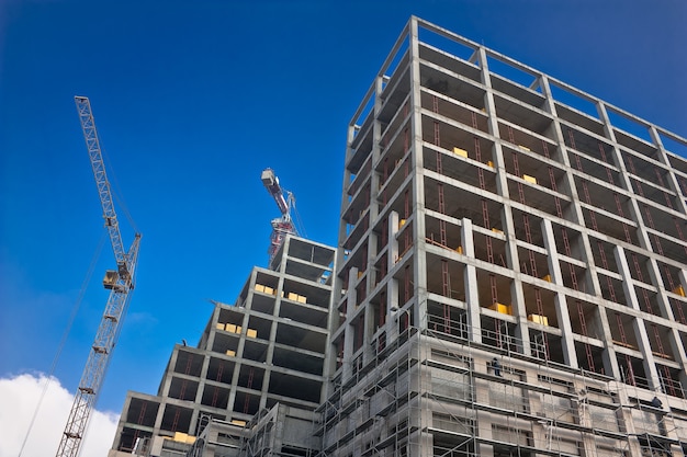 Fragment de développement du bâtiment de construction