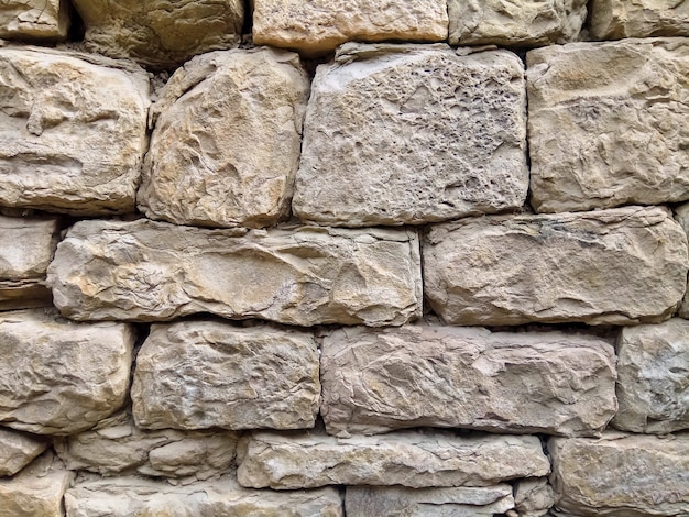 Fragment d'un mur de pierre dans le village des Highlanders