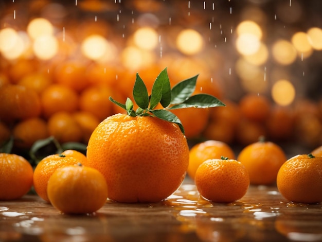 Fraîcheur et nutrition Délice d'agrumes de couleur orange vif
