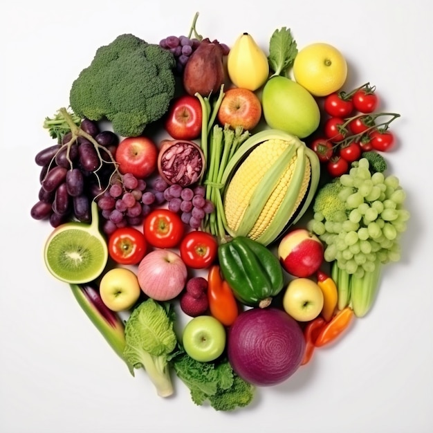 La fraîcheur et la variété des fruits sains dans un panier coloré