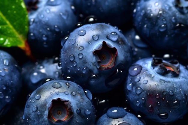 Frais Blueberry Fruits Ai génératif
