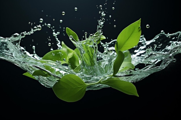 Frais goutte fraîcheur vert propre pluie fond nature été liquide mouvement macro pureté bulle printemps eau plante feuille éclaboussures