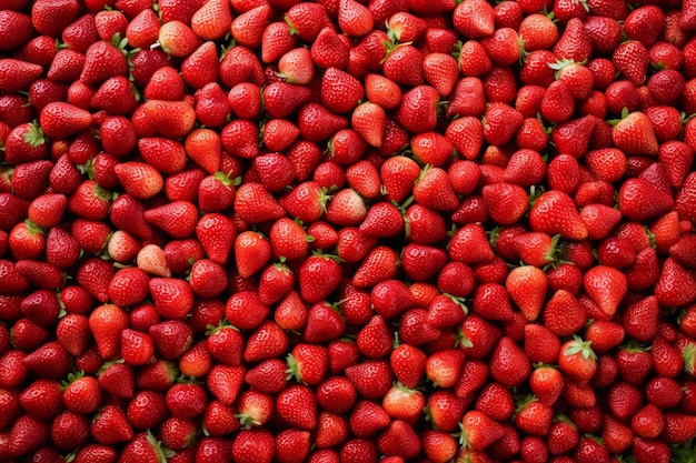 fraise fraises fraîches biologiques fond de fruits