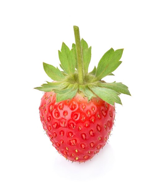 Fraise isolé sur blanc.