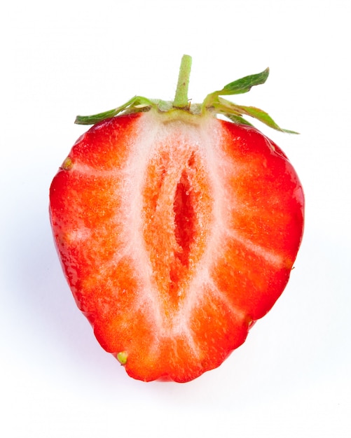 Fraise isolé sur blanc