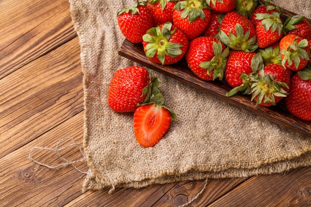 Fraise, plaque, table