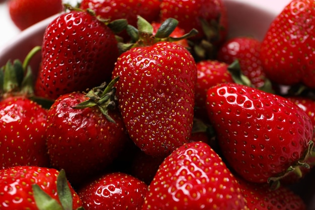 Fraise savoureuse de fruits d'été doux et frais