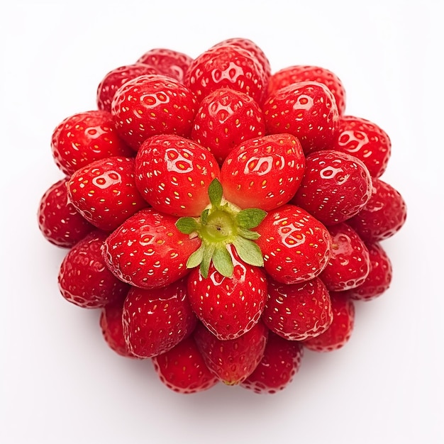 Fraise TopView isolée