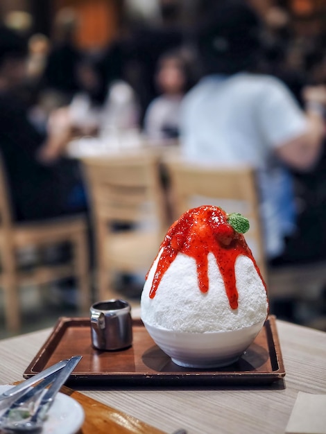 Photo fraises bingsu