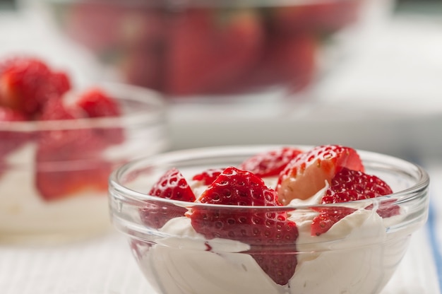 Fraises et crème