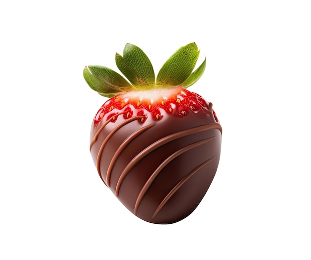 Des fraises avec du chocolat