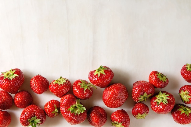 Fraises fraîches du jardin