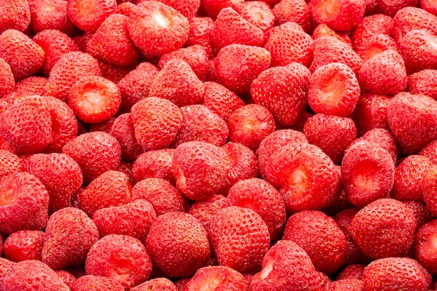 Fraises fraîches surgelées