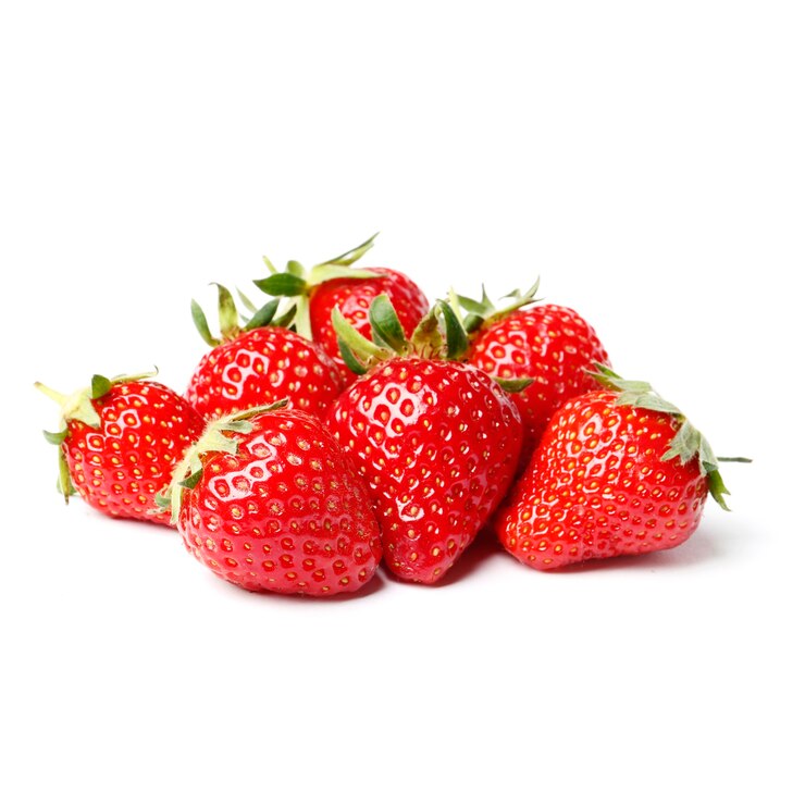 Fraises isolés sur fond blanc