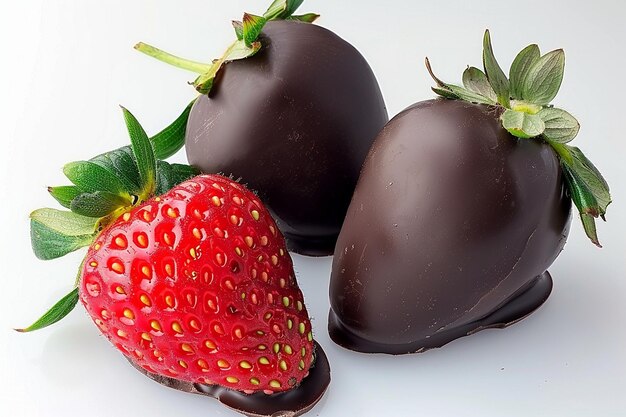 Fraises recouvertes de chocolat