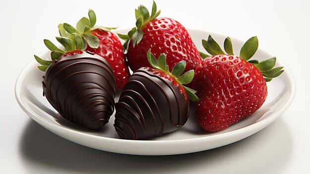 fraises recouvertes de chocolat