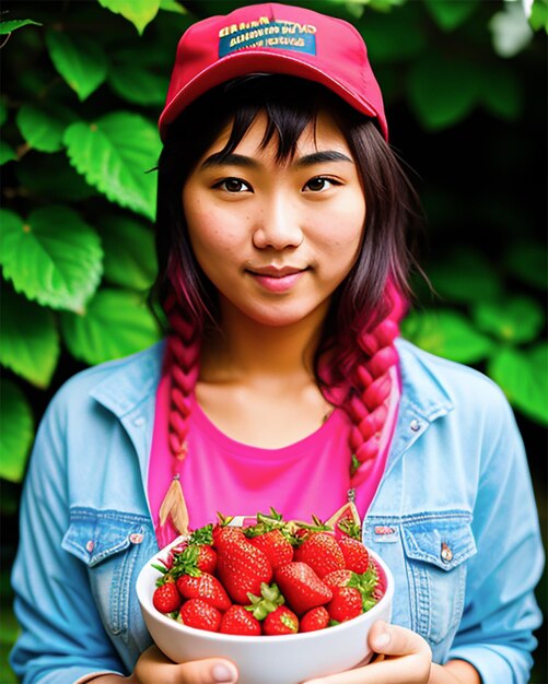 Les fraises rouges fraîches sont délicieuses.