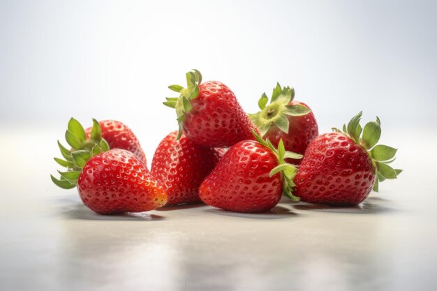 Photo fraises rouges fraîches sur la table