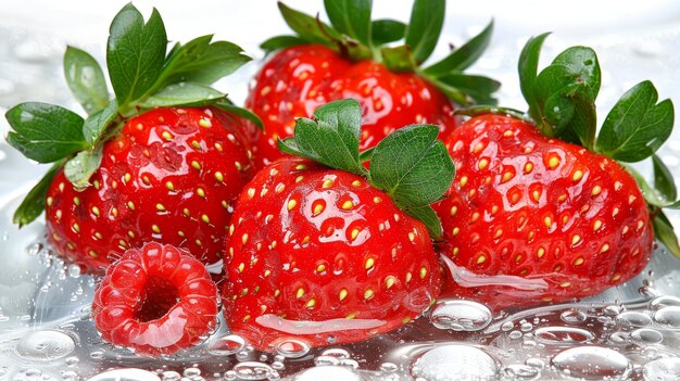 Les fraises sont une excellente source de vitamine C.