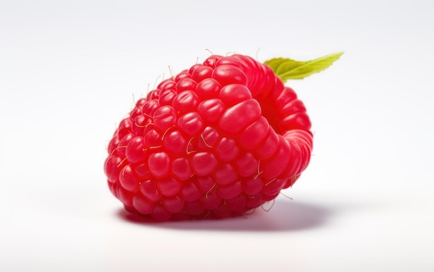 Framboise fraîche isolé sur fond blanc