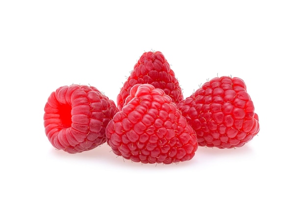 Framboise isolé sur fond blanc