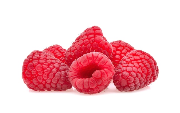 Framboise isolé sur fond blanc