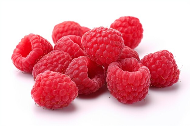 framboise isolée sur fond blanc