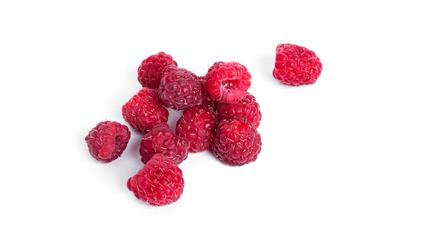 Framboise isolée. Framboises