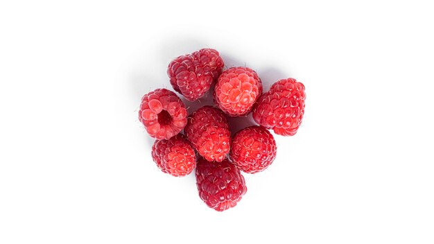 Framboise isolée. Framboises