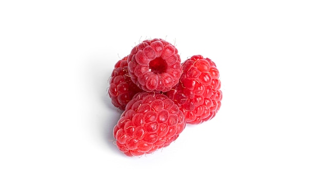 Framboise isolée. Framboises