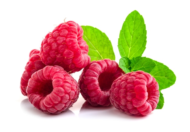 Photo framboise isolée