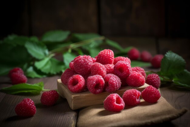 Les framboises en bois génèrent Ai